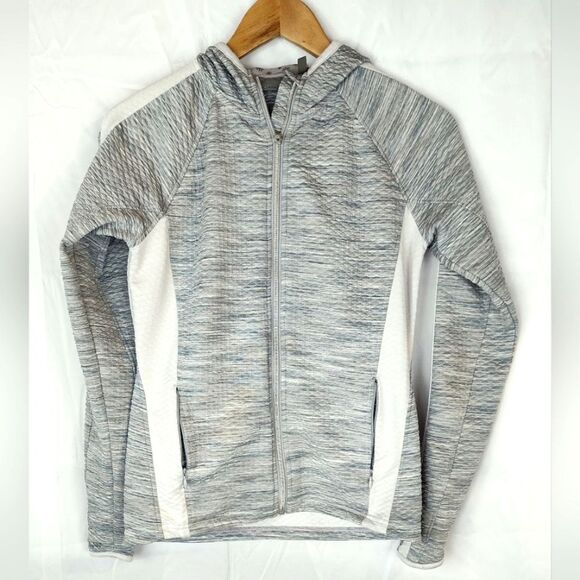Athleta Grey Zipper Hoodie Jacket size S - Picture 3 of 8